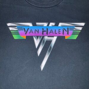 Vintage Van Halen 2007‎ World Tour T-Shirt Mens M Graphic David Lee Roth Teltex